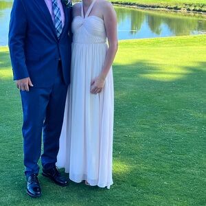 Azazie Dionne dress in blushing pink